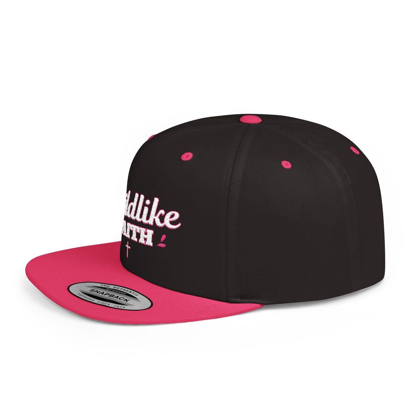 Childlike Faith Snapback- Neon Pink
