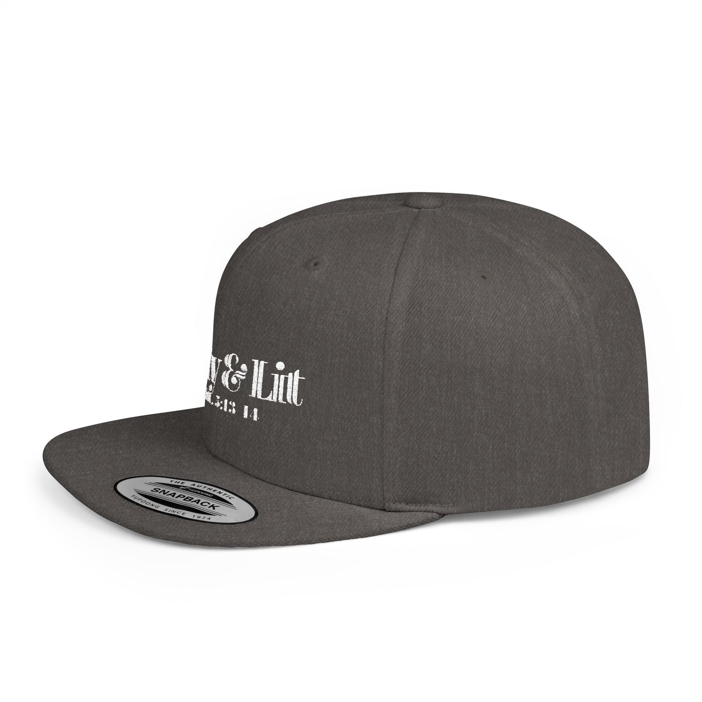 Salty & Lit Snapback- Heather Grey