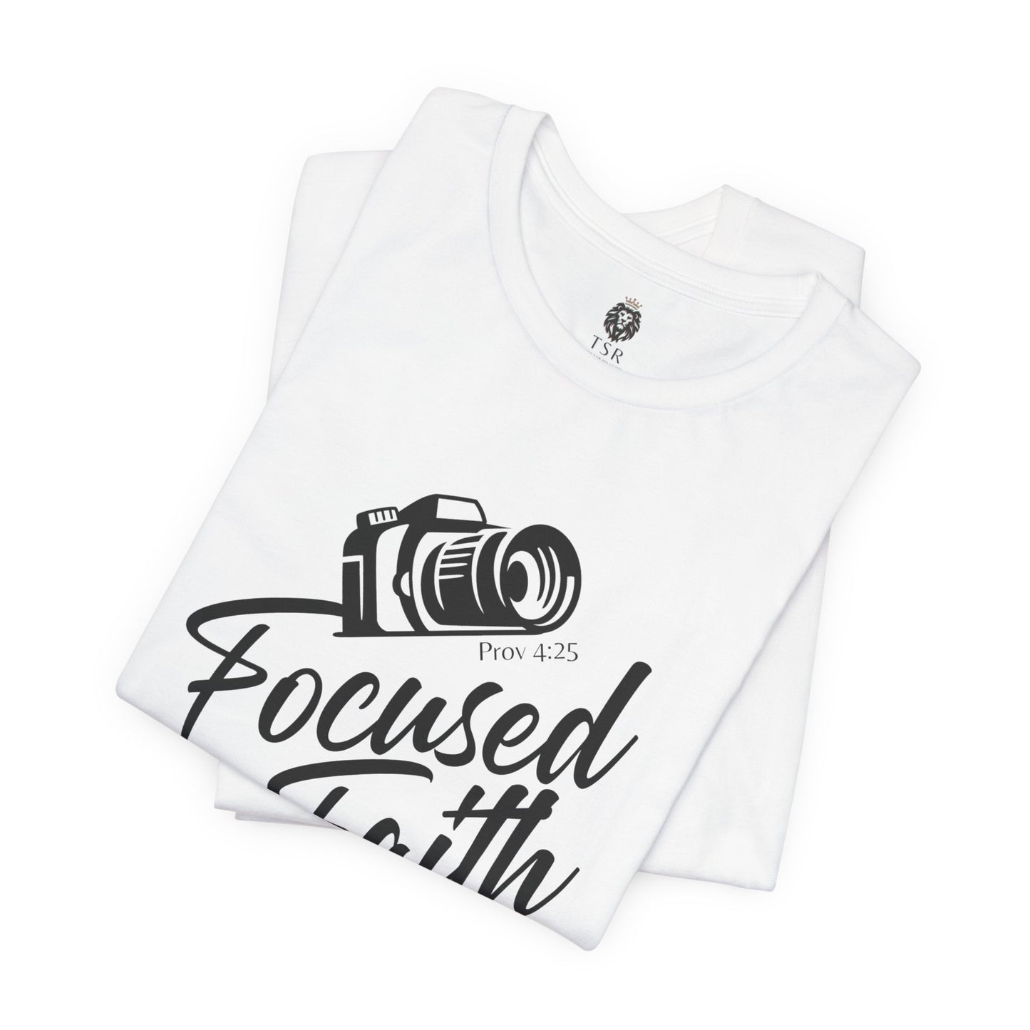 Faith Focused Tee - Black and White