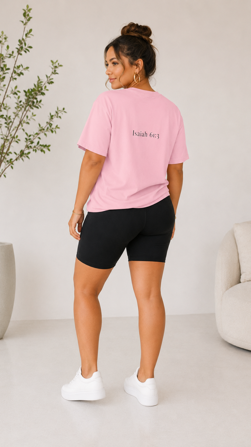 Beauty From Ashes T‑Shirt — Floral Christian Isaiah 61:3 Inspirational Tee