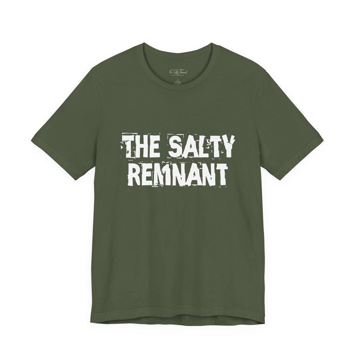 The Salty Remnant Unisex Tee- Military Green- Matt 5:13