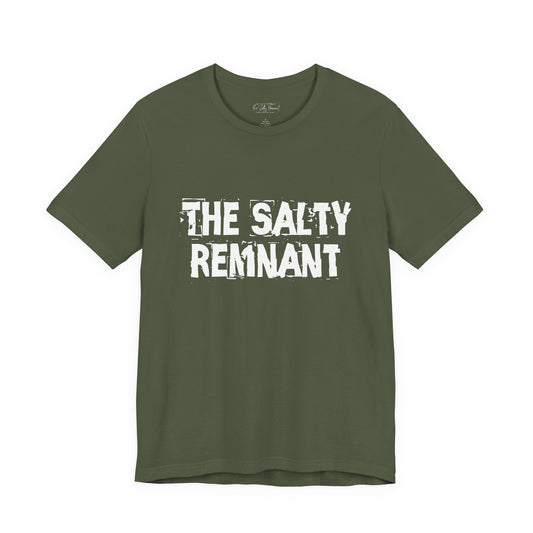 The Salty Remnant Unisex Tee- Military Green- Matt 5:13